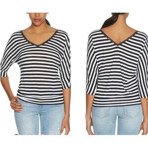 White House Black Market The SoCal V-Neck Blouson Tee XXS